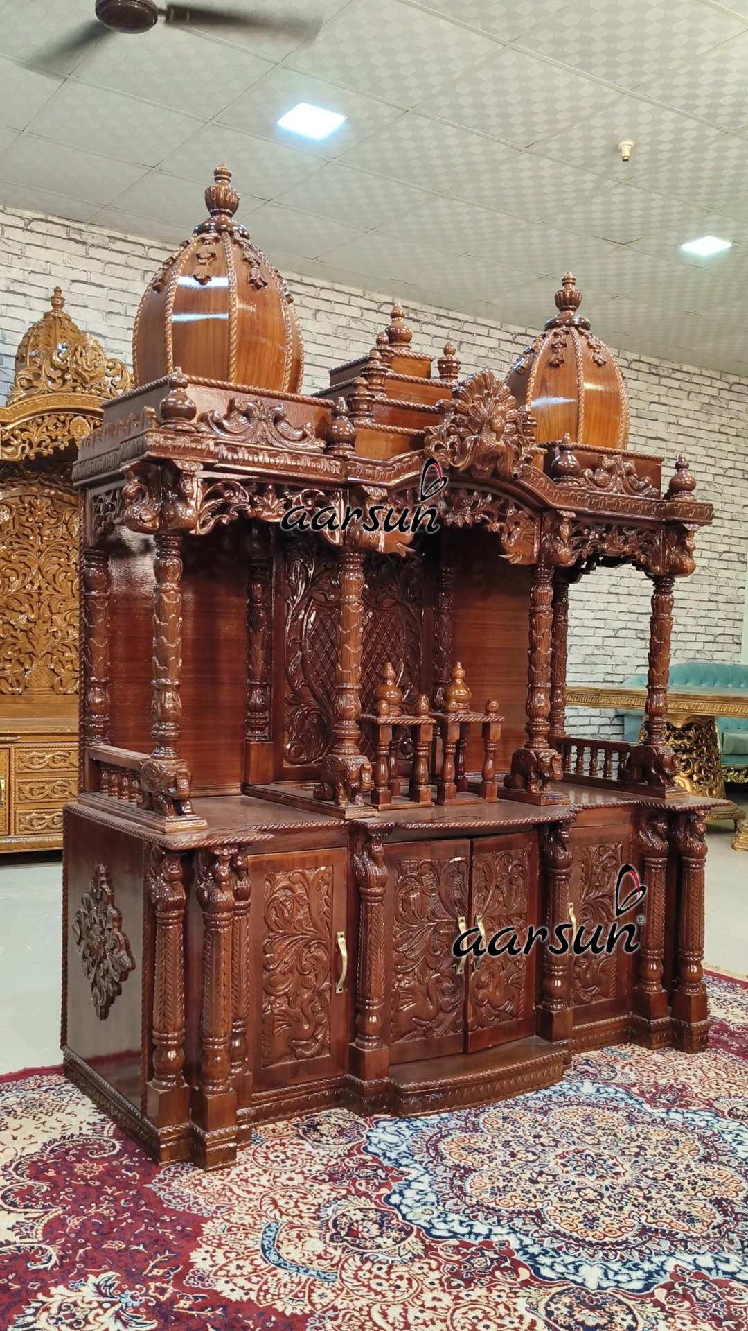 Wooden Hand Crafted Temple View 5