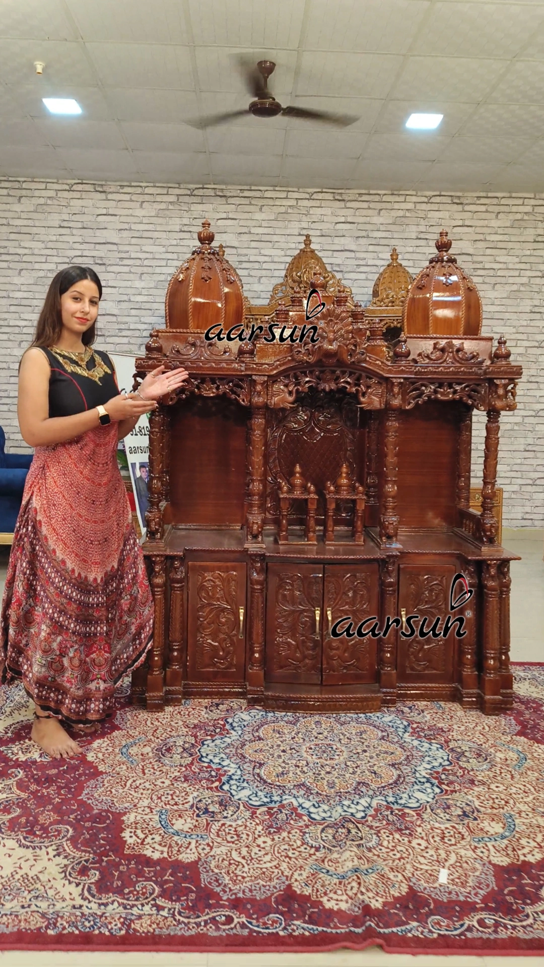 Wooden Hand Crafted Temple View 7