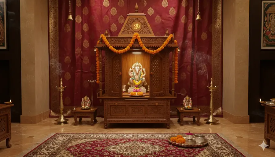 Wooden Temple / Mandir MNDR-9400 View 2