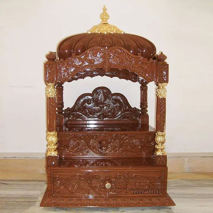 Wooden ISKCON Temple MNDR-0025 View 2