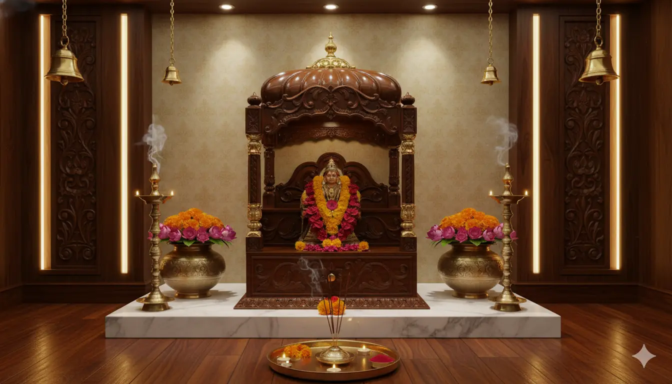 Wooden ISKCON Temple MNDR-0025