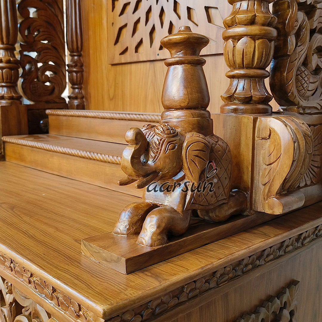 Wooden Mandir (Devghar) For Divine Pooja Mandir View 6