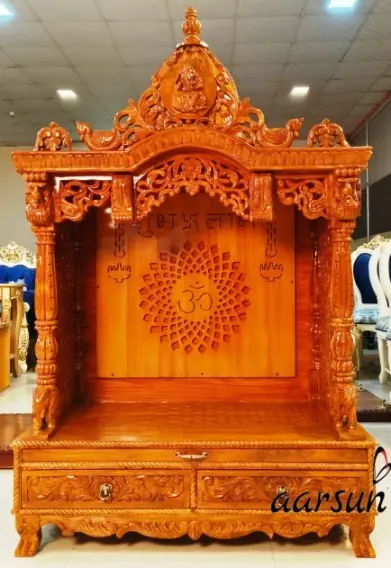 Wooden Pooja Mandir Design For home - YT1021 View 2