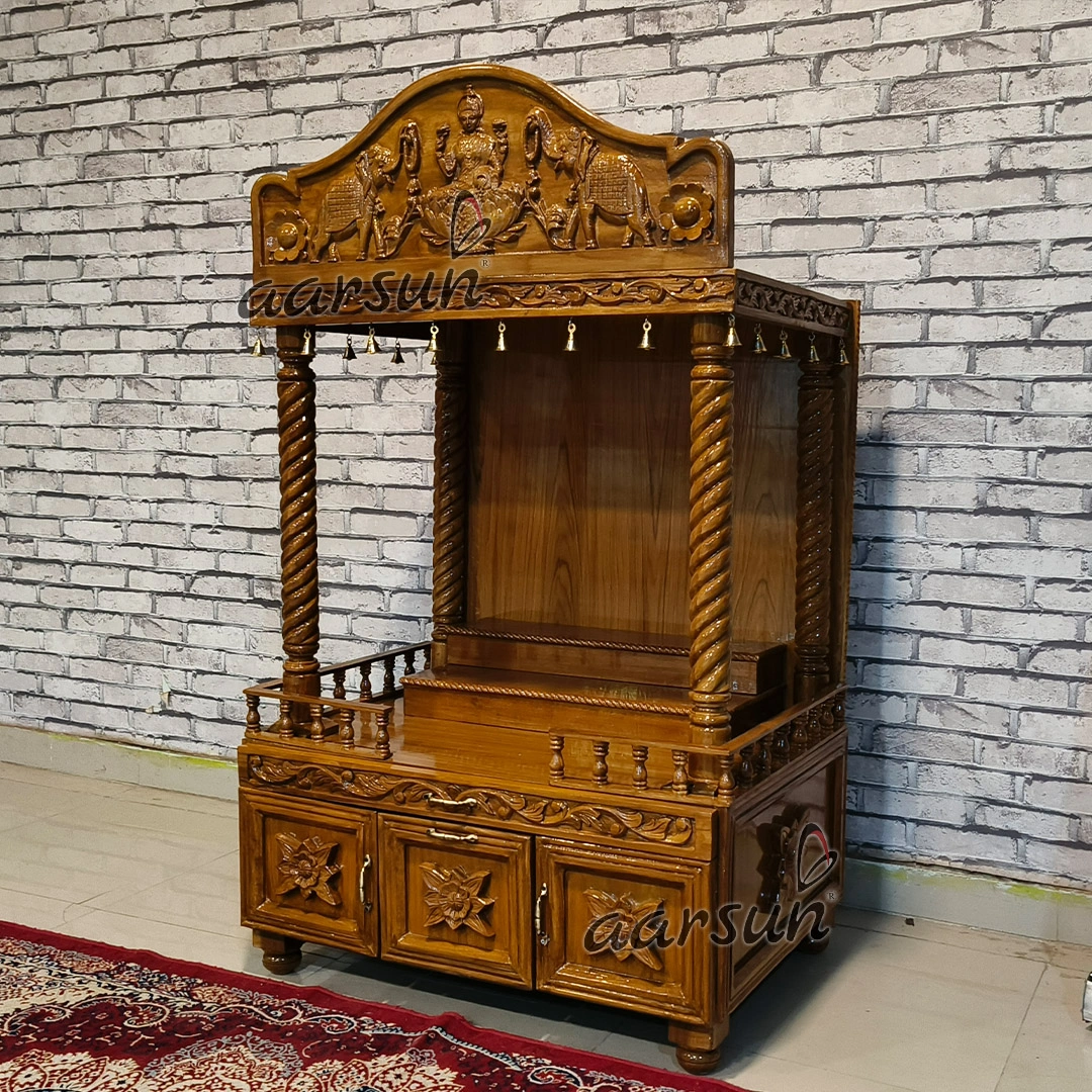 Wooden Puja Mandir at Factory Price View 4