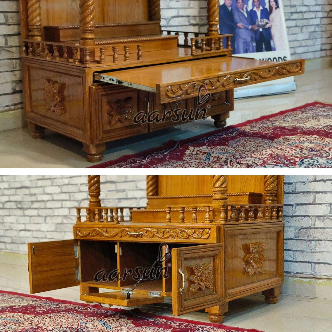 Wooden Puja Mandir at Factory Price View 7