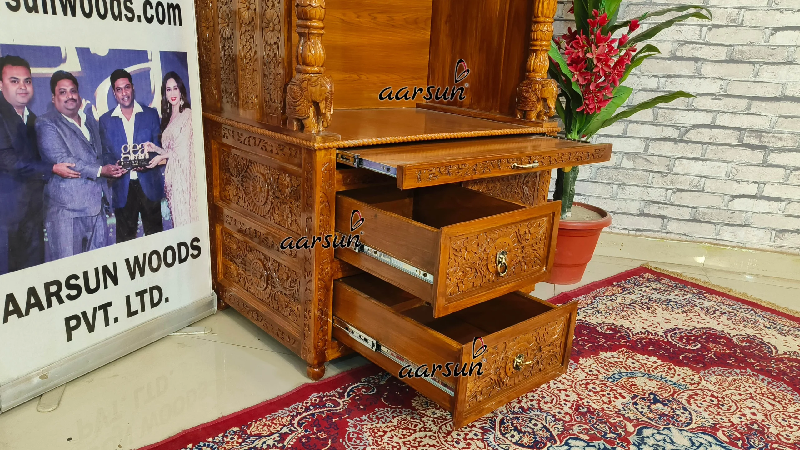 Wooden Puja Mandir at Factory Price View 5