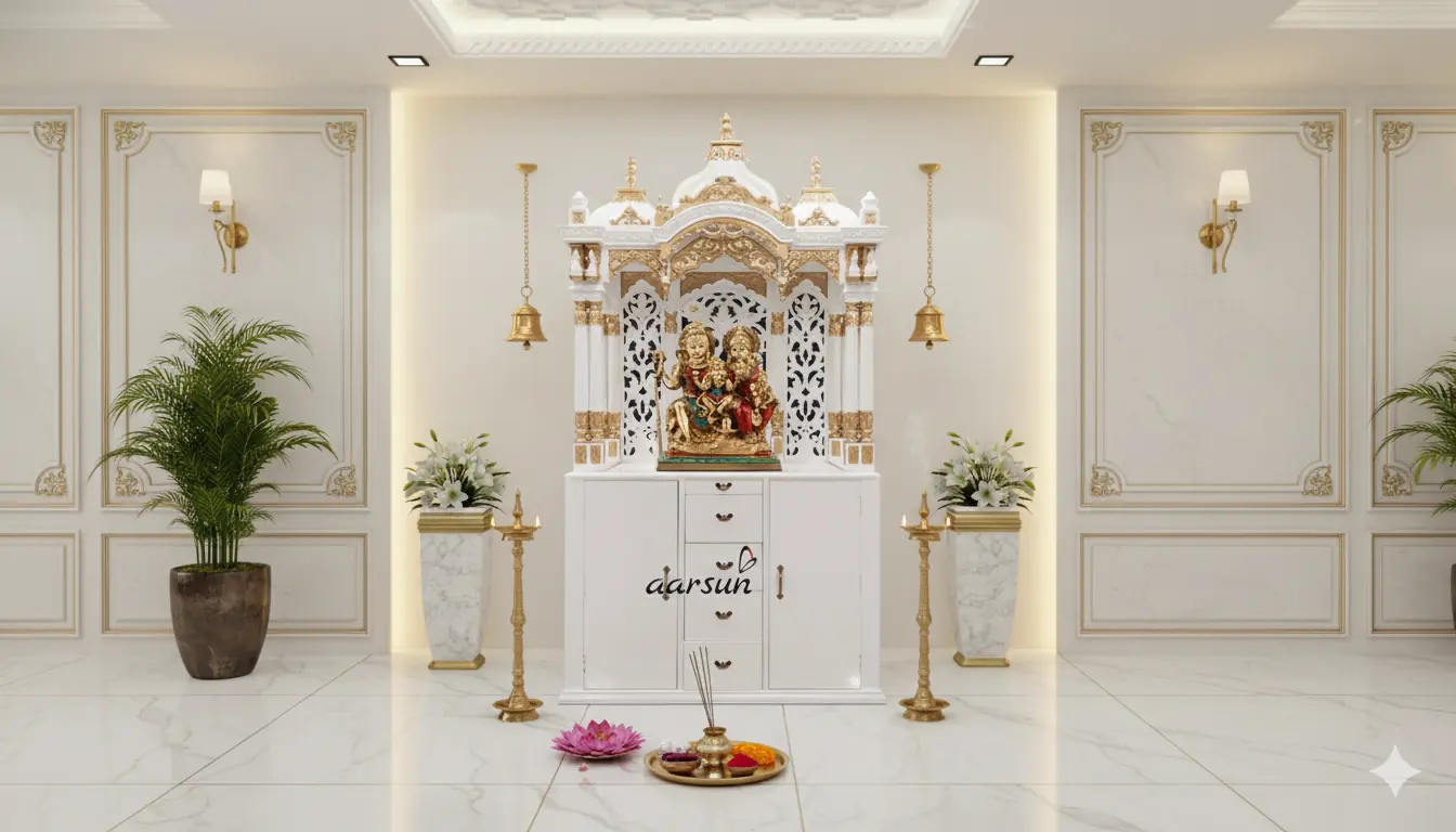 Wooden Shiva Temple Design for Home with Video