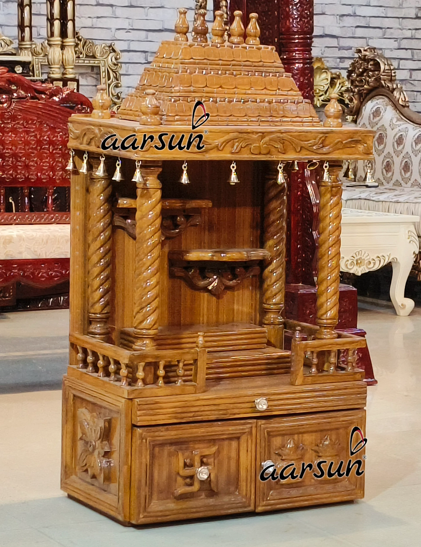 Wooden Small Temple For Home View 4