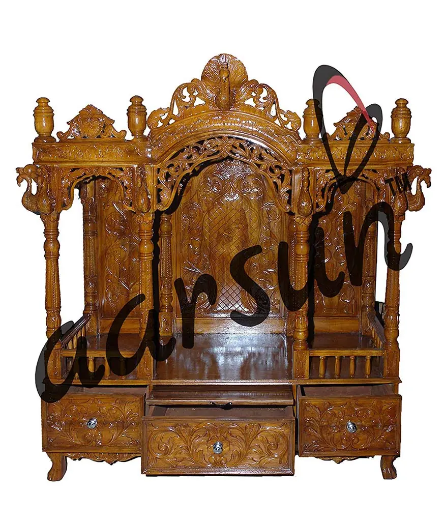 Teak Wood Temple MNDR-0172 View 2