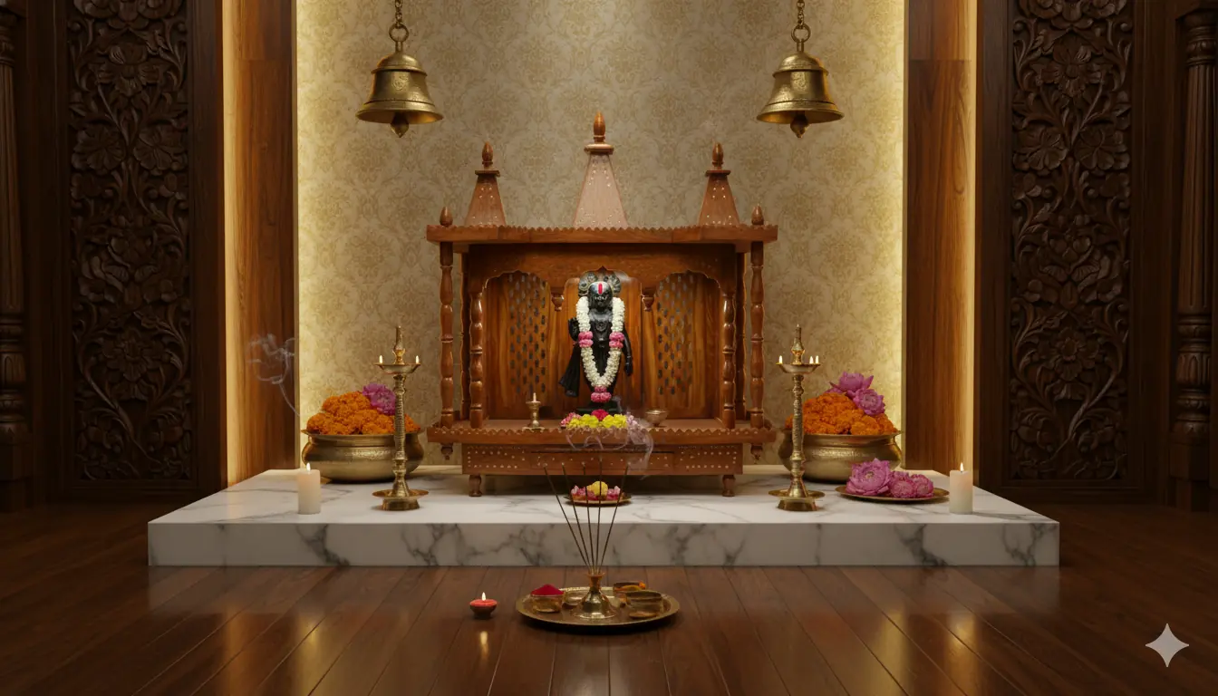 Temple for Home in Sheesham Wood MNDR-0173
