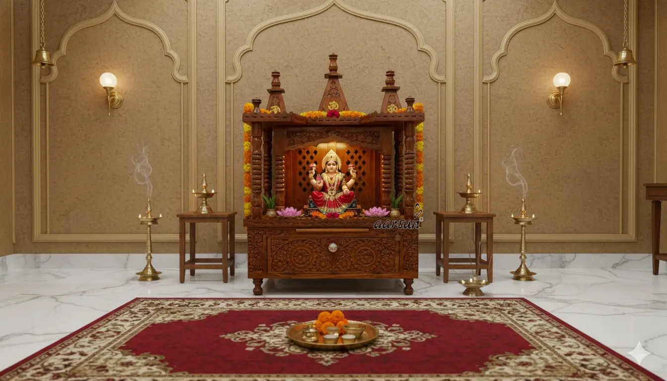 Wooden Temple for Home MNDR-0074