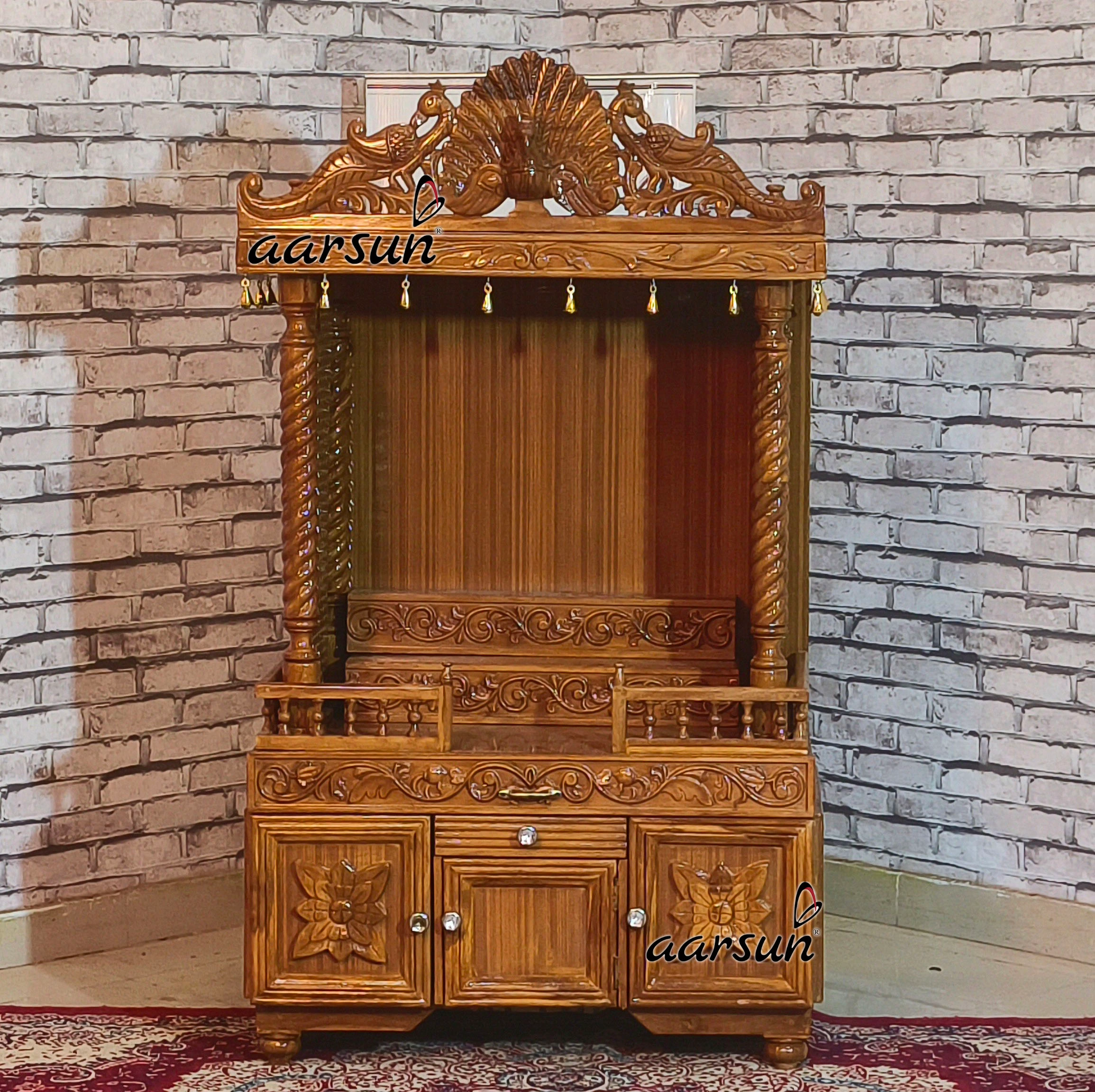 Wooden Temple in Luxurious Finish View 2