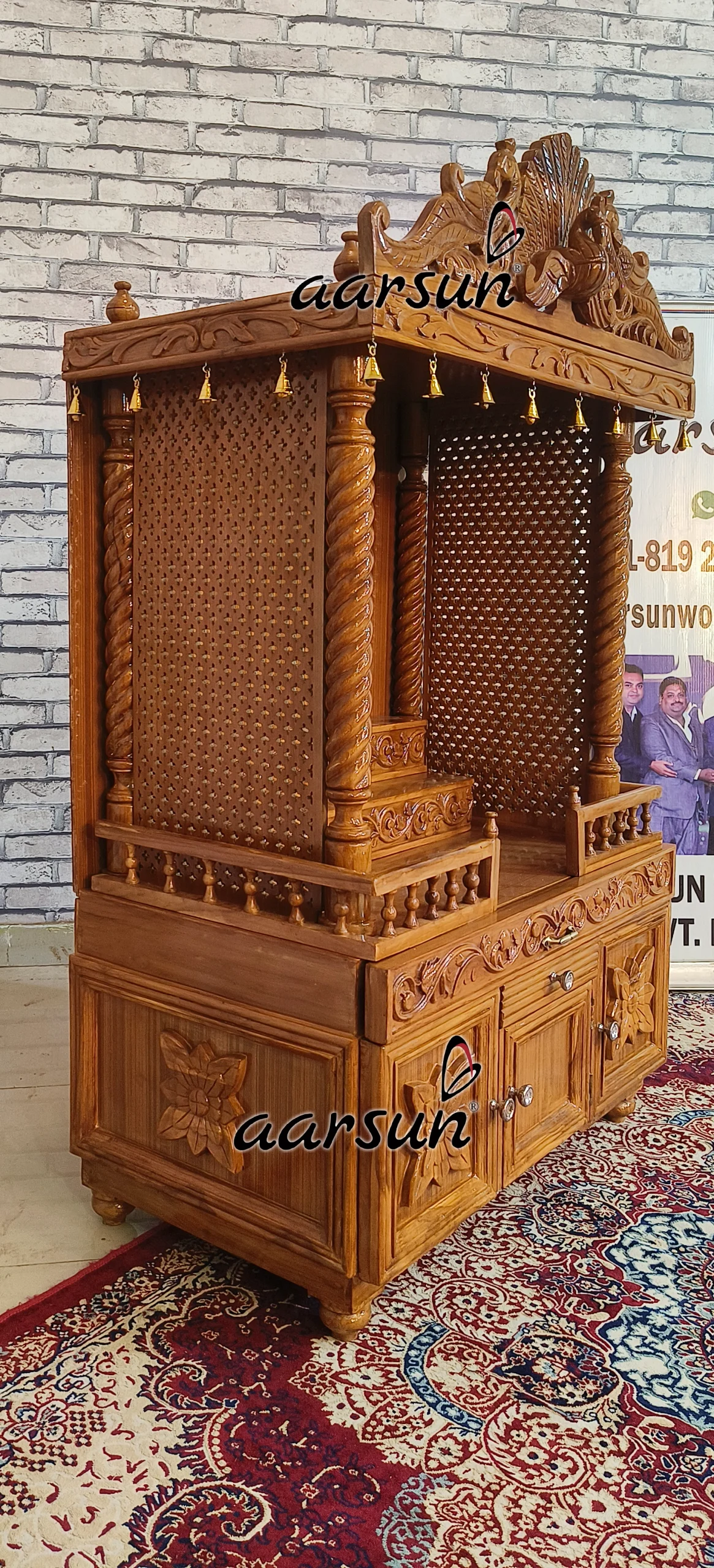 Wooden Temple in Luxurious Finish View 9