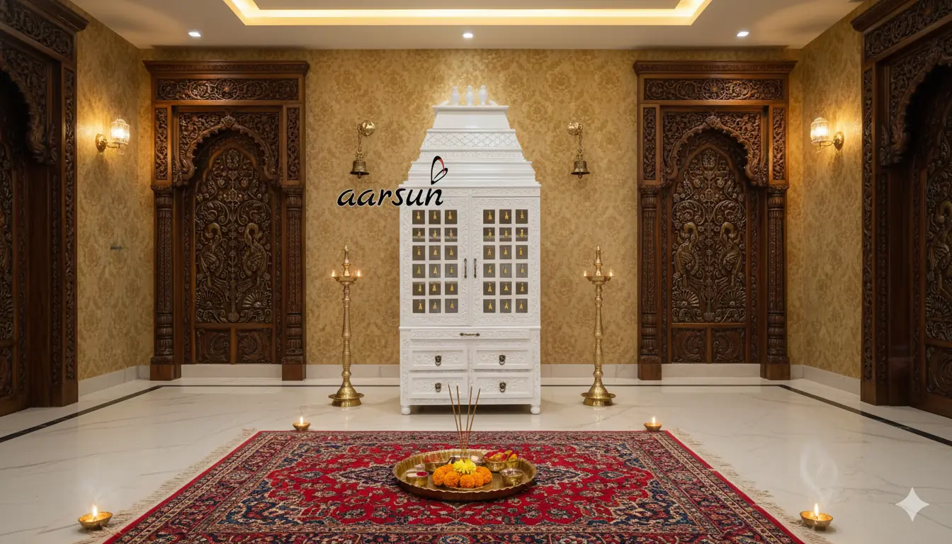 Wooden temple in Venkateswara South Indian temple design