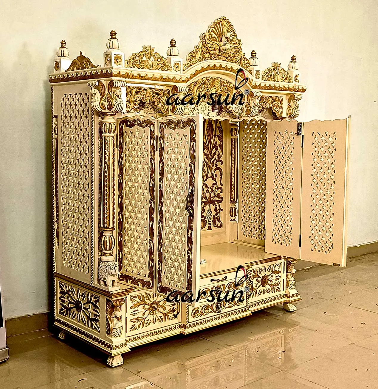 Wooden Temple with Double Door YT-677 View 5