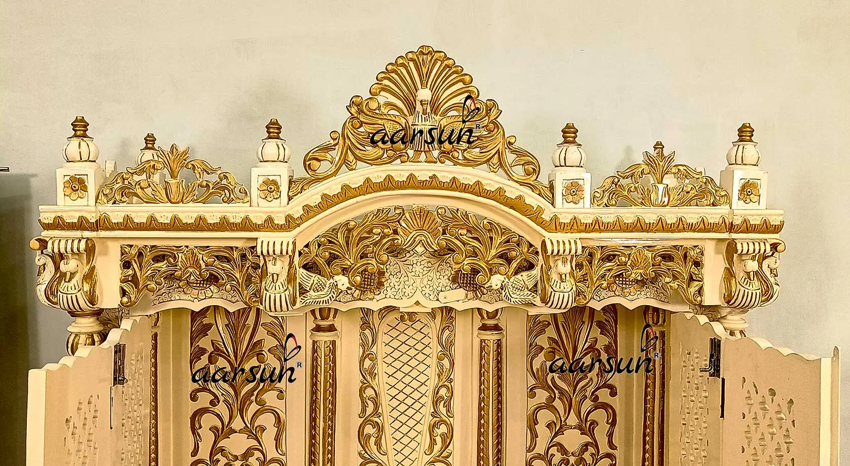 Wooden Temple with Double Door YT-677 View 6