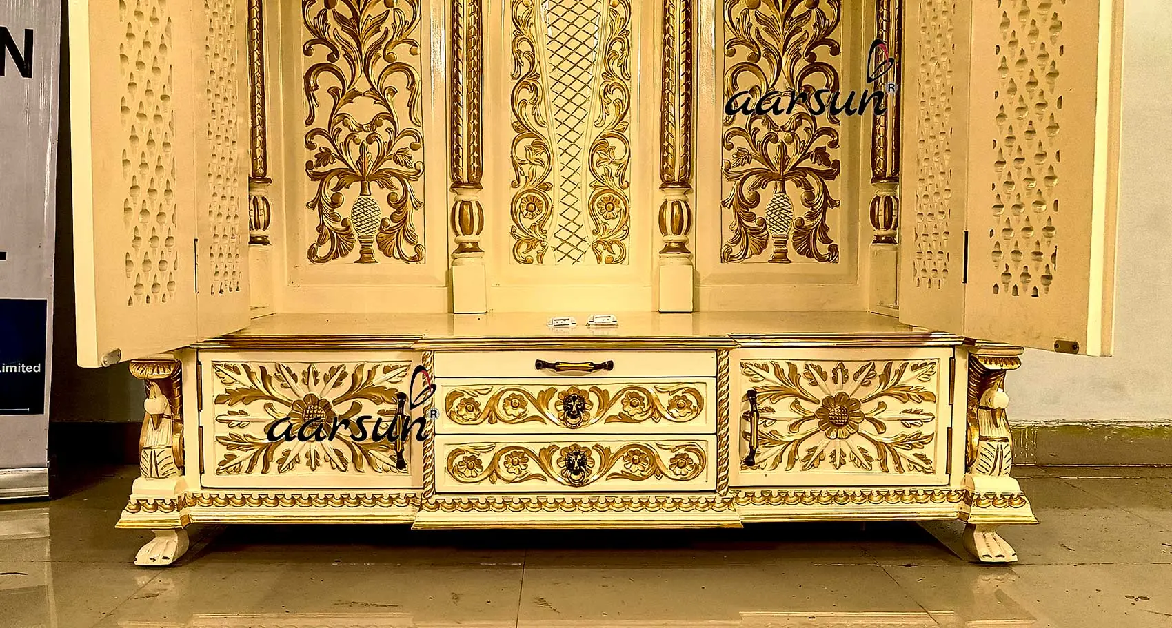 Wooden Temple with Double Door YT-677 View 7